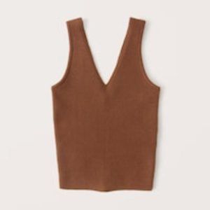 Abercrombie V-neck Sweater Tank Small